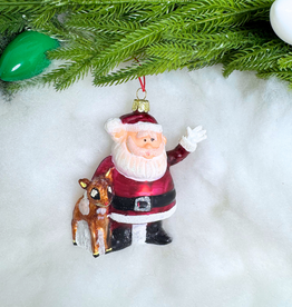 Cody Foster Retro Rudolph Ornament Santa
