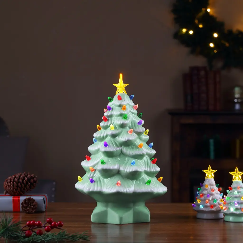 Mr. Christmas 18" Nostalgic Tree - Seafoam