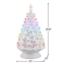 Mr. Christmas 24 in. Nostalgic Ceramic Tree with Rgb Lightshow