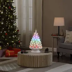 Mr. Christmas 24 in. Nostalgic Ceramic Tree with Rgb Lightshow