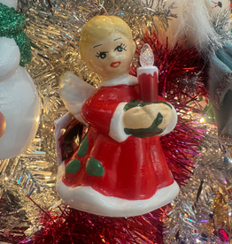Mr. Christmas Nostalgic Ceramic Ornament - Angel with Candle
