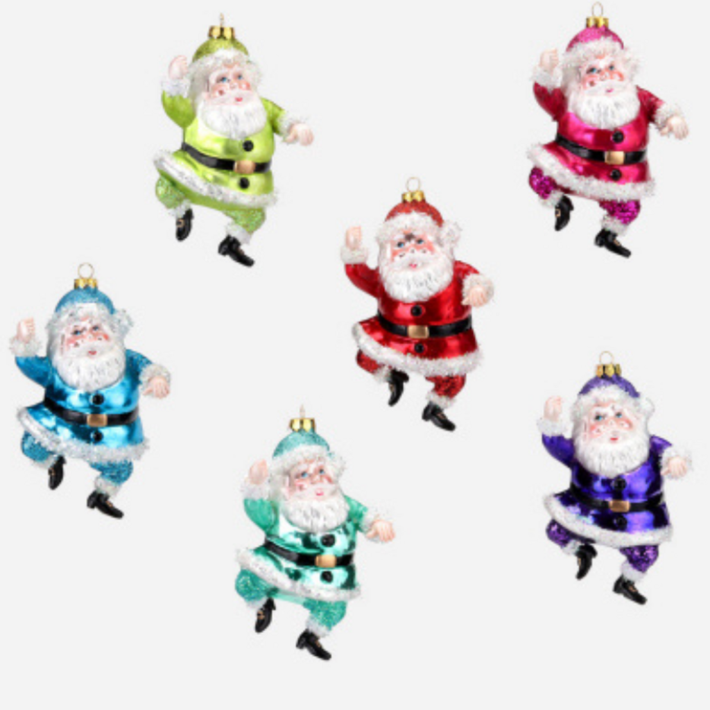 180 Degrees Bright Santa Ornament 6"