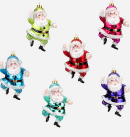 180 Degrees Bright Santa Ornament 6"