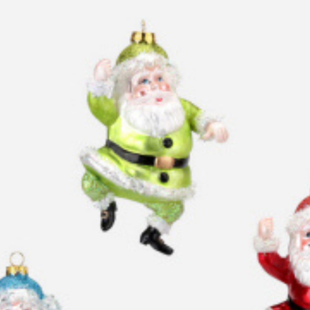 180 Degrees Bright Santa Ornament 6"
