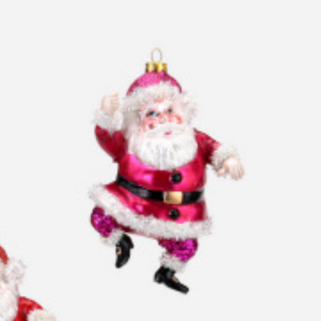 180 Degrees Bright Santa Ornament 6"