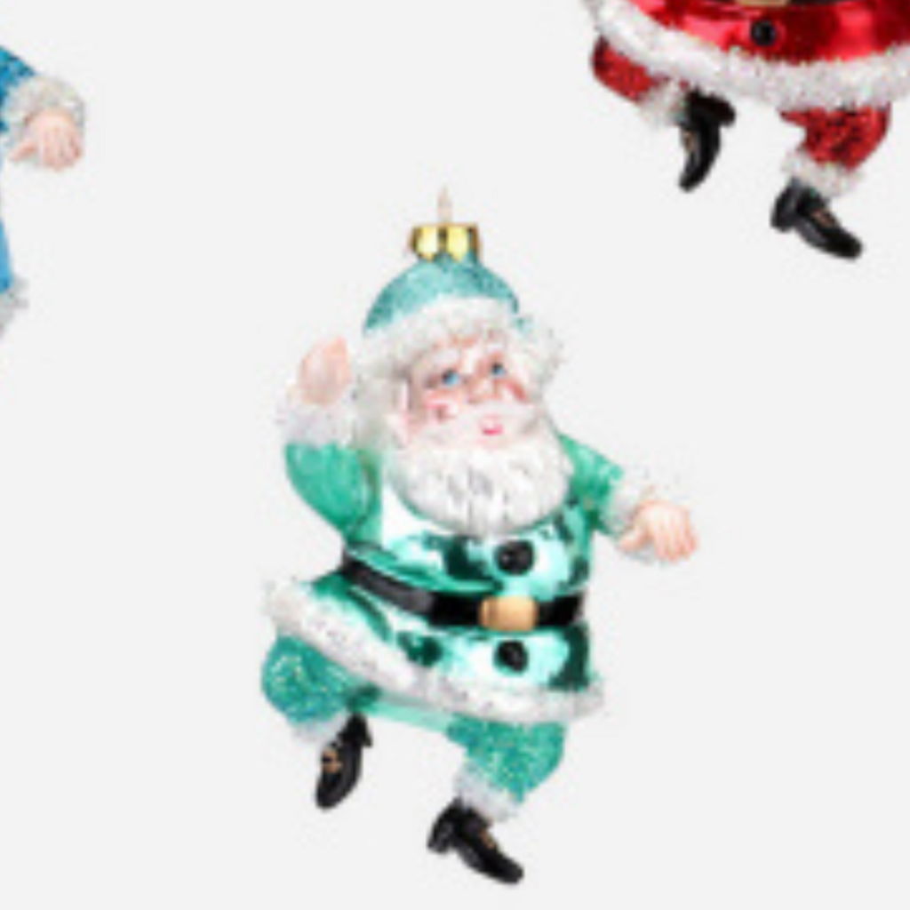 180 Degrees Bright Santa Ornament 6"