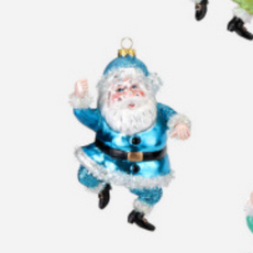 180 Degrees Bright Santa Ornament 6"