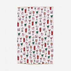 180 Degrees Holiday Cheers Dish Towel, Cotton, 18" x 28"