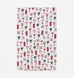 180 Degrees Holiday Cheers Dish Towel, Cotton, 18" x 28"