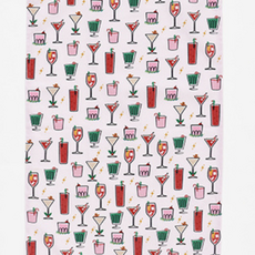 180 Degrees Holiday Cheers Dish Towel, Cotton, 18" x 28"