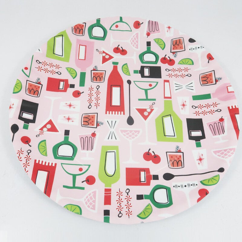 180 Degrees Holiday Cocktail Platter 16"