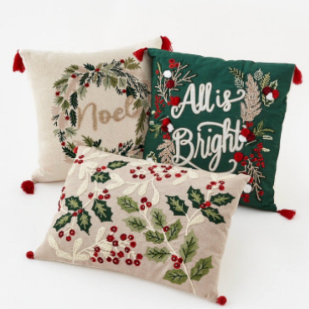 180 Degrees Holiday Pillows