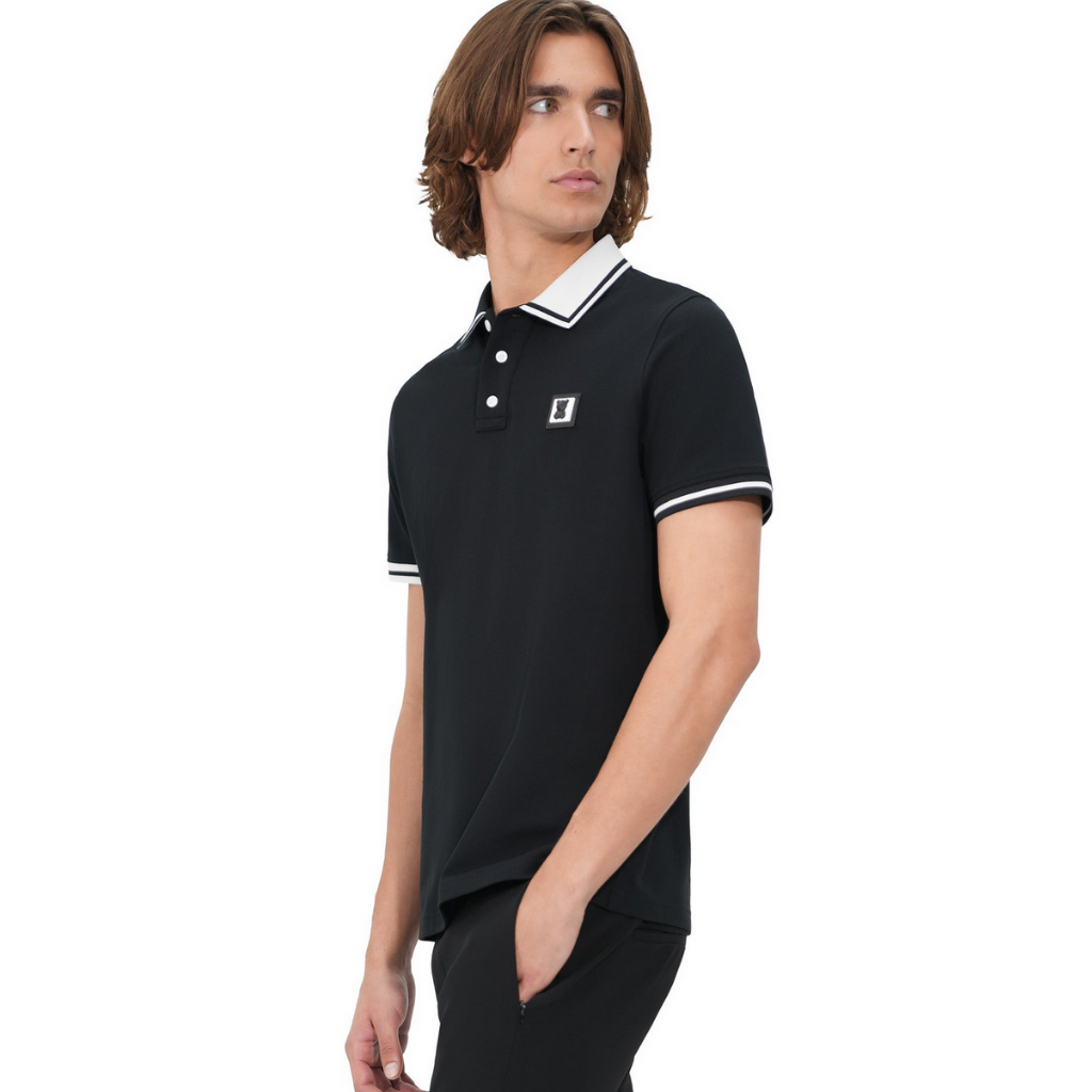 Messy Teddy Ansley Black Polo