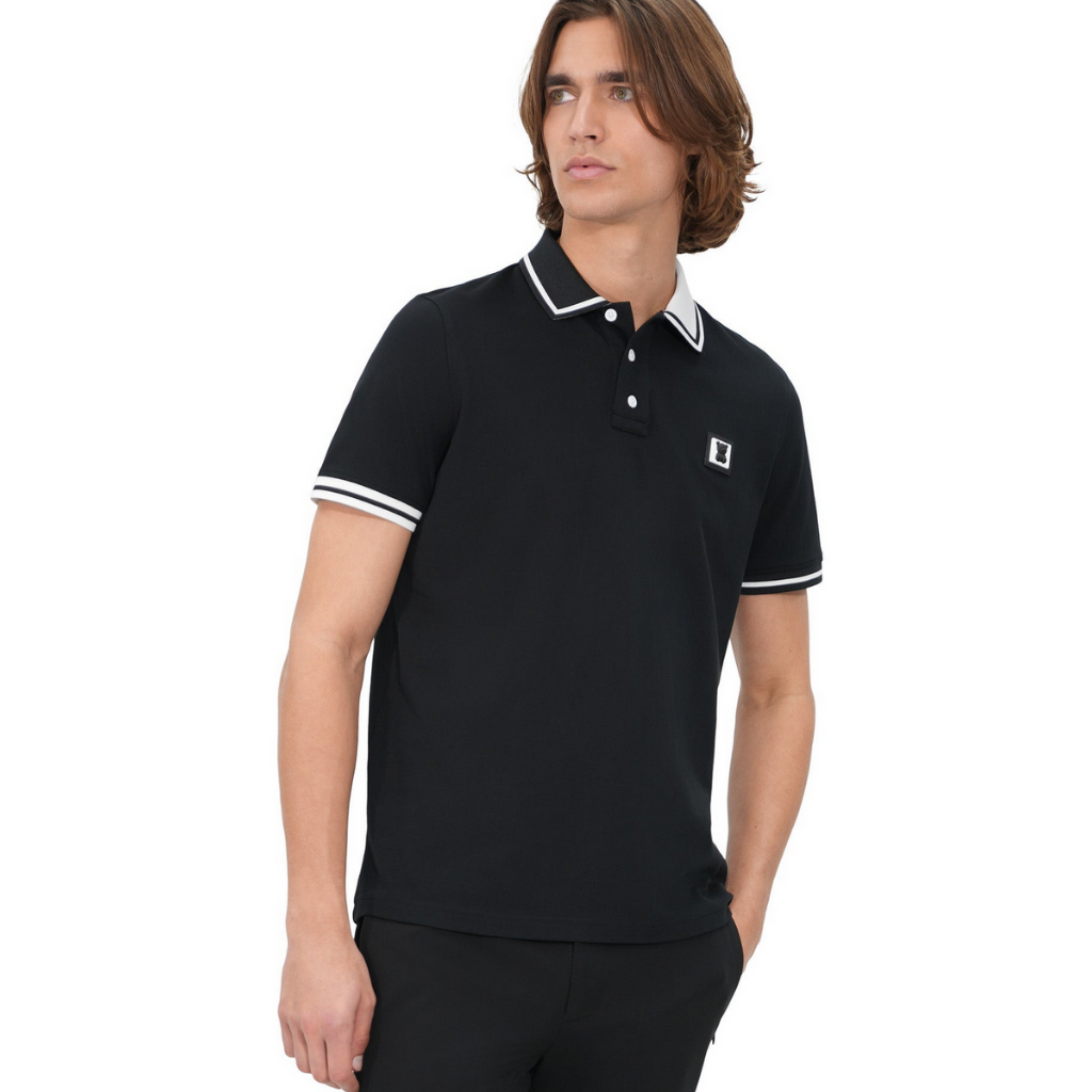 Messy Teddy Ansley Black Polo