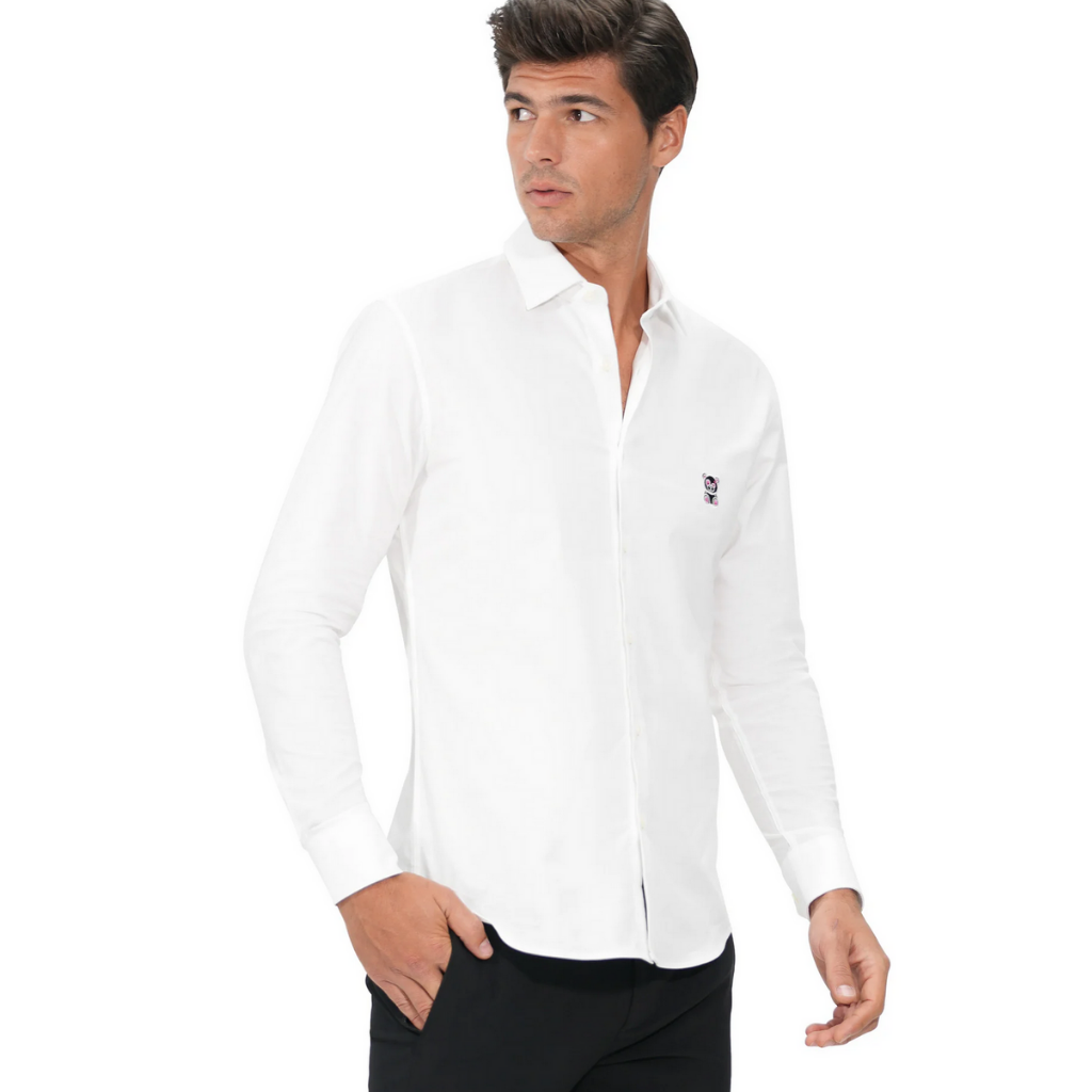 Messsy Teddy Cameron White Shirt