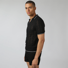 Parke & Ronen RST26 Chevron Lace Polo