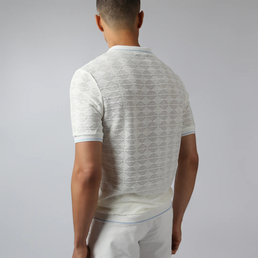Parke & Ronen RST26 Chevron Lace Polo