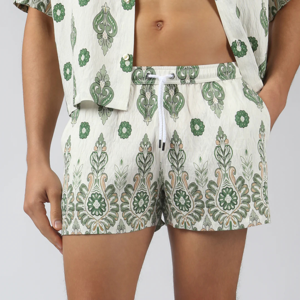 Parke & Ronen RST26 Medallion Print Lounge Short