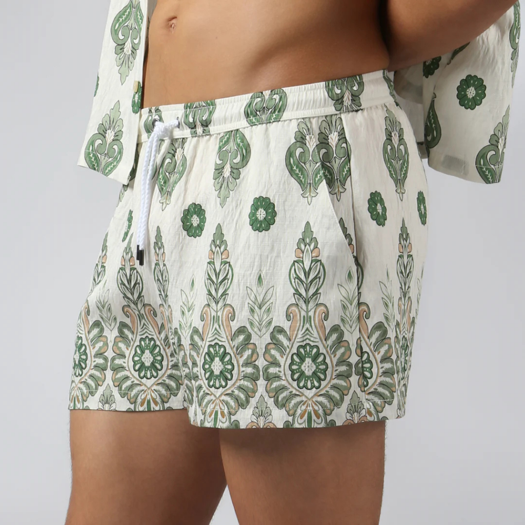 Parke & Ronen RST26 Medallion Print Lounge Short