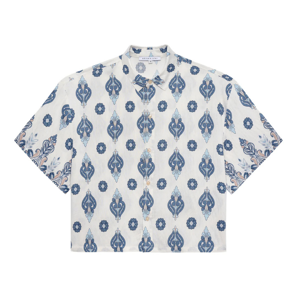 Parke & Ronen RST26 Medallion Print Camp Shirt