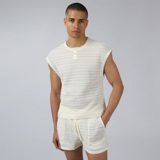 Parke & Ronen RST26 Sundown Knit Sleeveless Henley