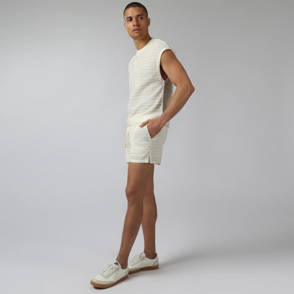 Parke & Ronen RST26 Sundown Knit Sleeveless Henley