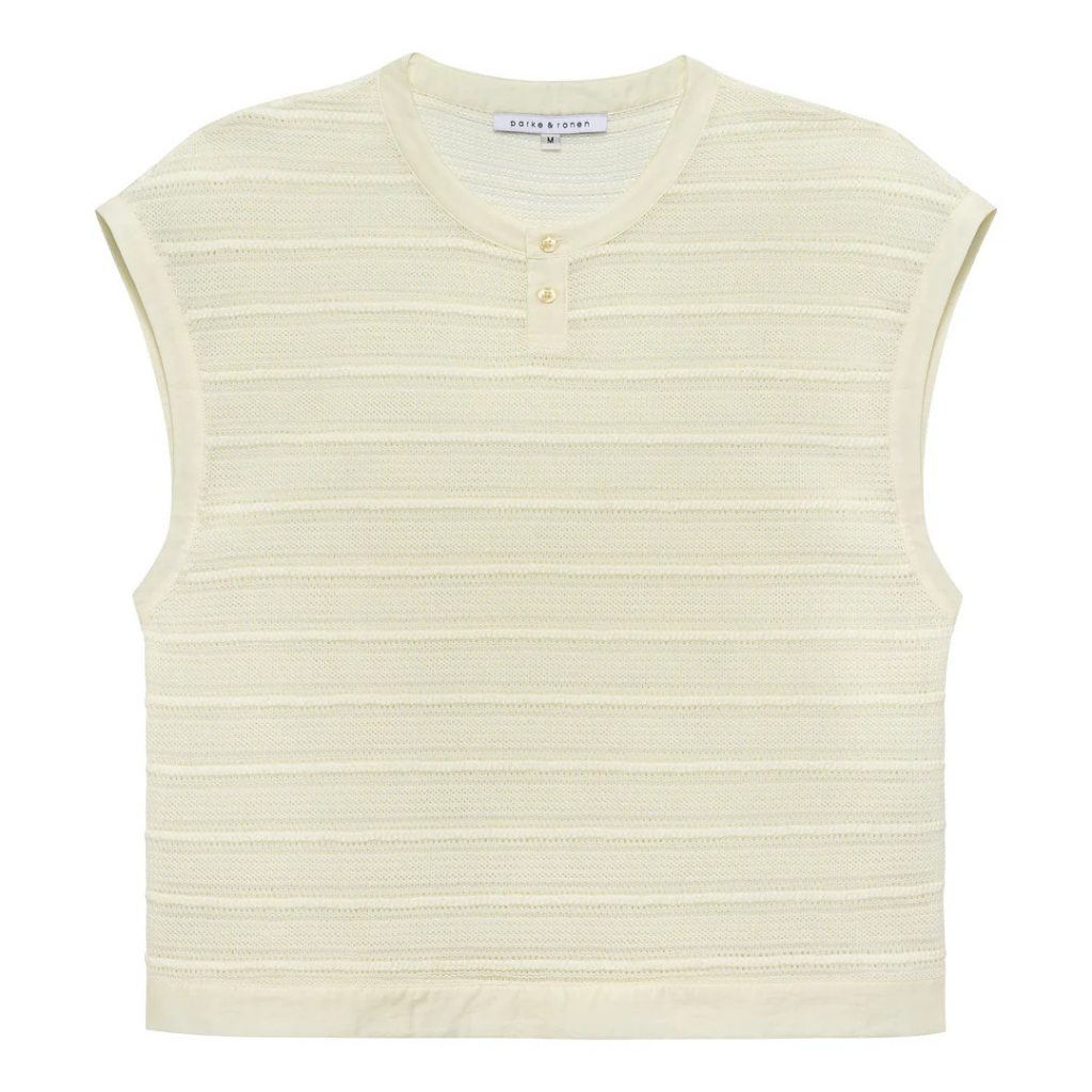 Parke & Ronen RST26 Sundown Knit Sleeveless Henley
