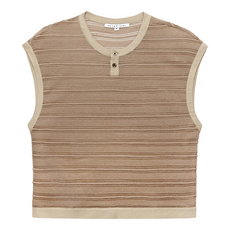 Parke & Ronen RST26 Sundown Knit Sleeveless Henley