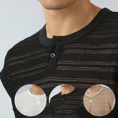 Parke & Ronen RST26 Sundown Knit Sleeveless Henley