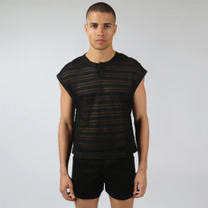 Parke & Ronen RST26 Sundown Knit Sleeveless Henley
