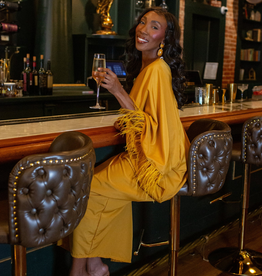 Jennafer Grace Chelziah Caftan in Amber Aurealia