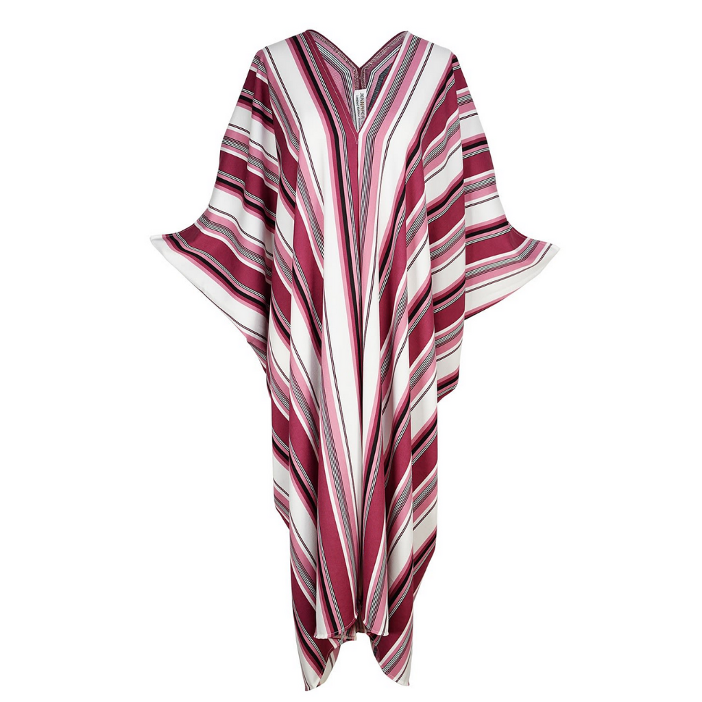 Jennafer Grace Mulberry Stripe Caftan Dress