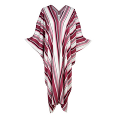 Jennafer Grace Mulberry Stripe Caftan Dress