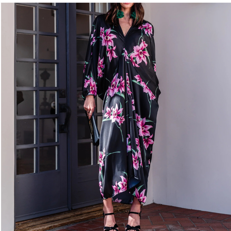 Jennafer Grace Delphine Deco Caftan in Orchid