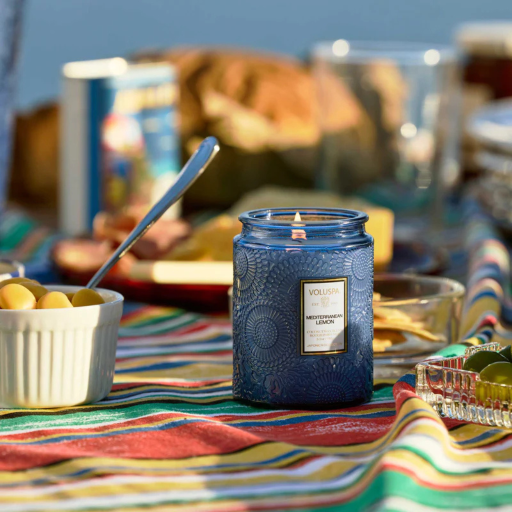Voluspa Mediterranean Lemon 5.5oz Small Jar Candle
