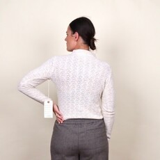 Marine Layer Lucia Pointelle Mock Neck Sweater