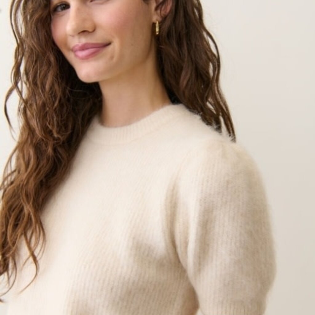 Marine Layer Suri Alpaca Puff Sleeve Sweater
