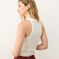 Marine Layer Lexi Rib Sun-In High Neck Crop Tank