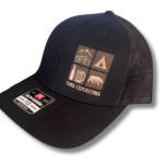 Yuba Expeditions 4 Square | Black Snapback Hat | Yuba Expeditions