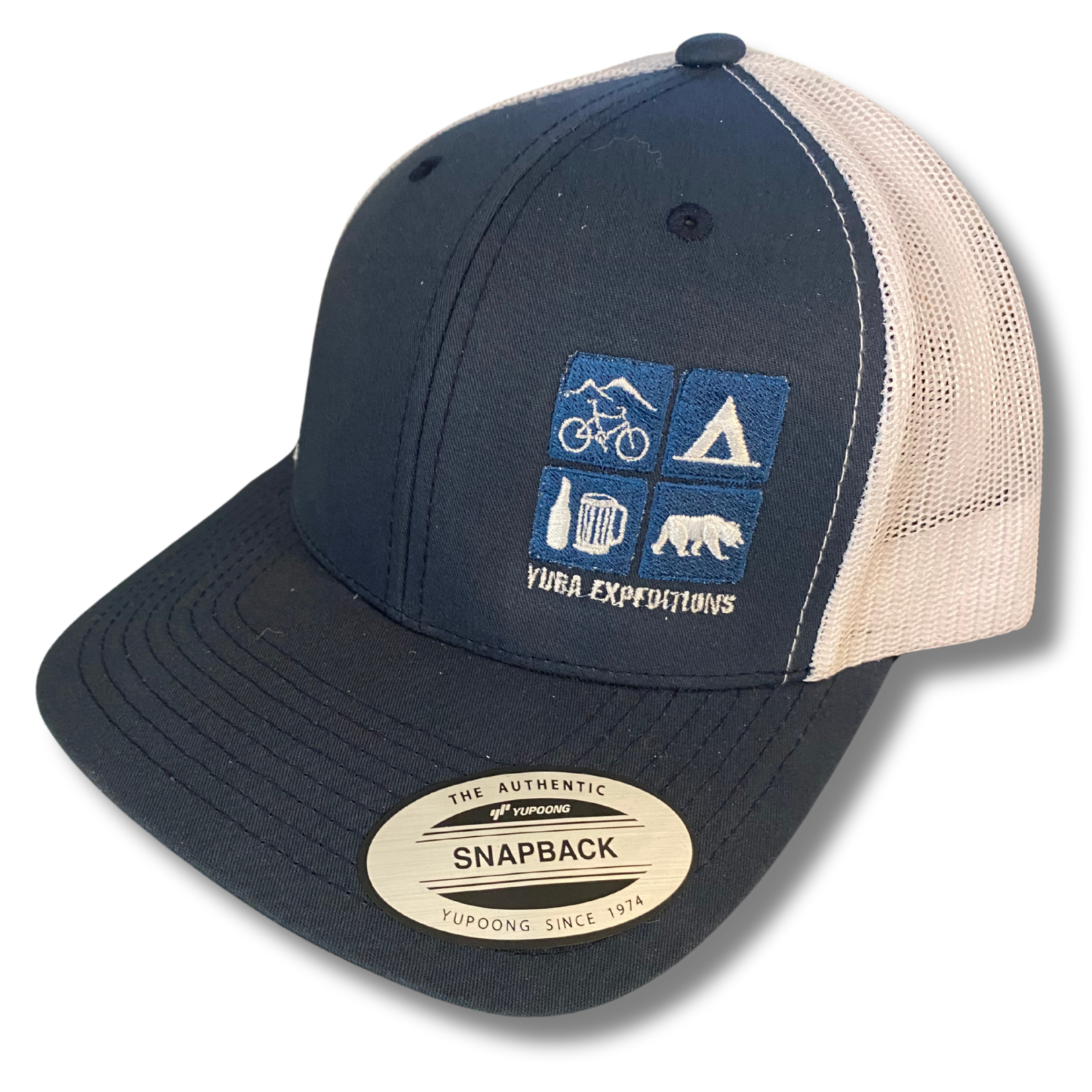 Yuba Expeditions Yuba Expeditions 4 Square Trucker Hat - Blue