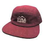 Yuba Expeditions Yuba Expeditions Tweed Wool 5 Panel Hat - BURGUNDY RED