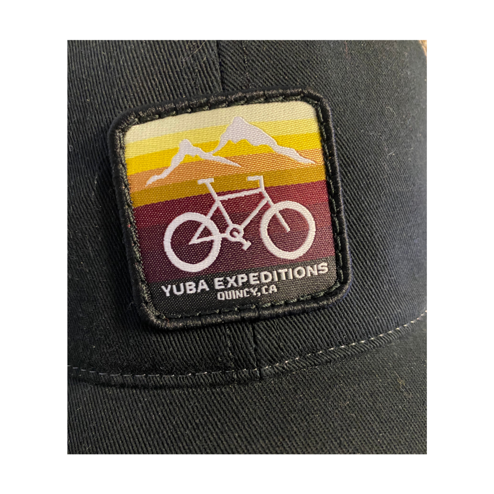 Yuba Expeditions HAT | Yuba Bike Maroon & Yellow | Black Khaki Washed Trucker