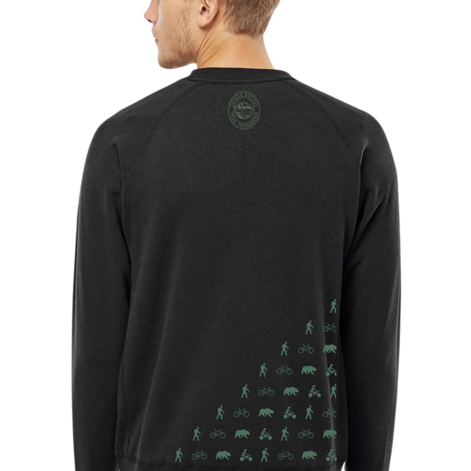 Yuba Expeditions CREWNECK | Yuba Expeditions | M's Black/Green | 2024