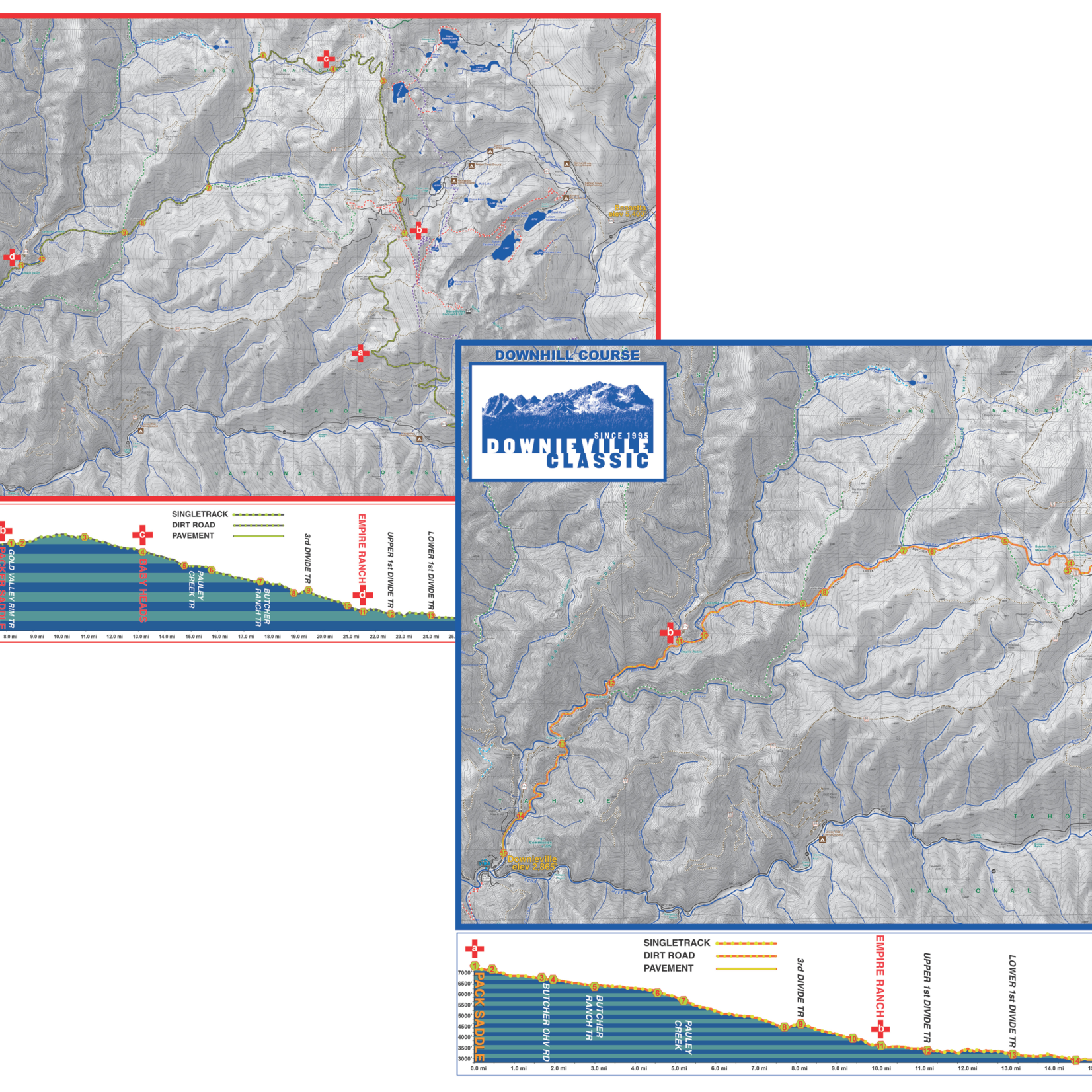 Sierra Buttes Trail Stewardship Downieville Classic Course Map