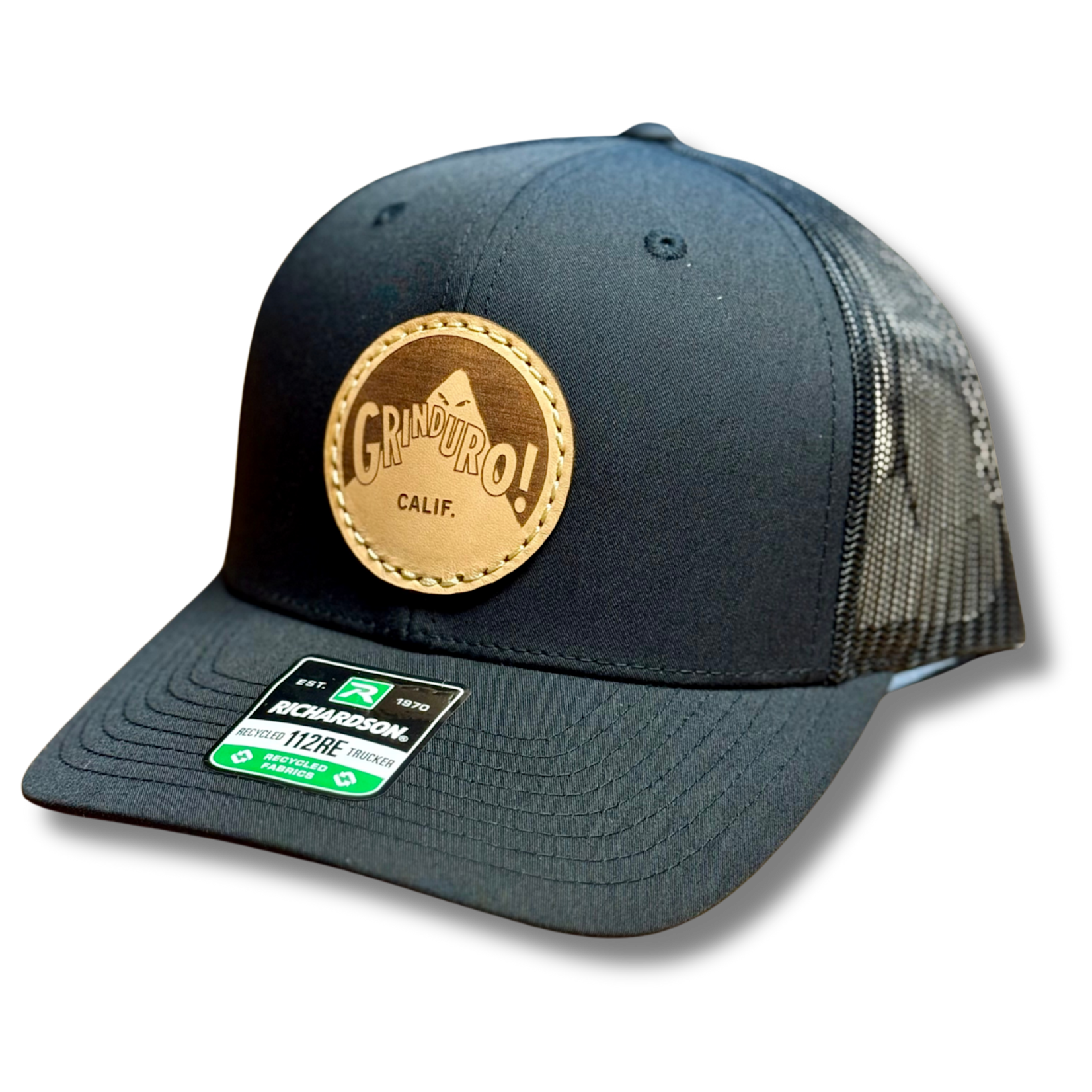 Sierra Buttes Trail Stewardship HAT | GRINDURO Leather Patch
