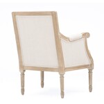 Moore House Elegant Oatmeal Accent Chair