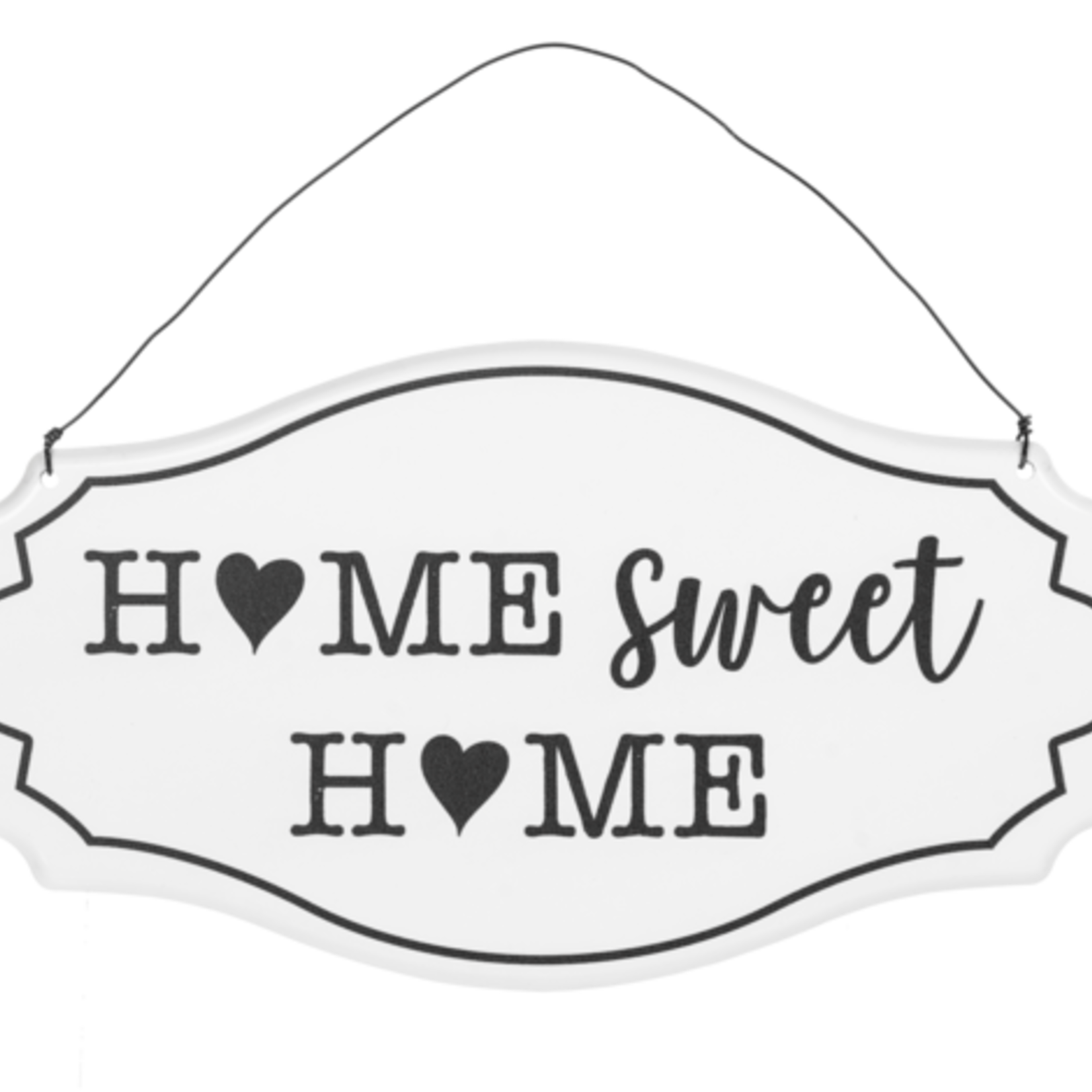 Ganz Home Text with House & Heart Wall Sign