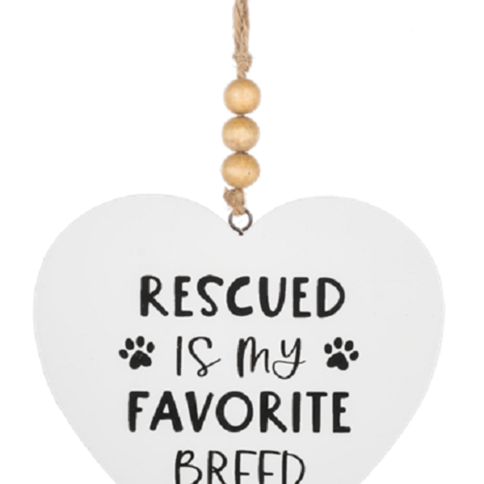 Ganz Oversized Pet Rescue Heart with Beaded Hanger Ornament