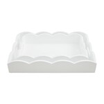 Mud Pie Large Scallop Lacquer Tray