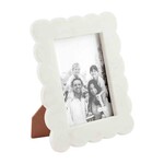 Mud Pie Large Scalloped Marble Frame